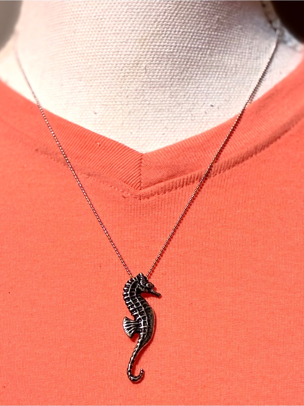 925 Silver Seahorse Pendant Necklace